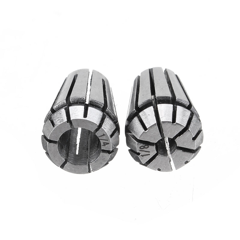 2pcs 1/8 1/4 Inch ER25 Spring Collet Set CNC Carving Machine Milling Chuck Collet