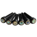 6Pcs Abalone Ebony Guitar Bridge Bone Pins Set For Acoustic Guitar