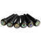 6Pcs Abalone Ebony Guitar Bridge Bone Pins Set For Acoustic Guitar