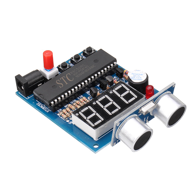 51Single Chip + HC-SR04 Ultrasonic Ranging Sensor Module Ultrasonic Range Finder Reversing Radar Alarm with Display