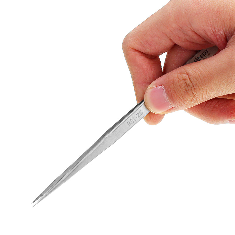 BEST BST-26 High-end Precision Tweezer Anti-skid Plus Hard High Toughness Straight Tweezers