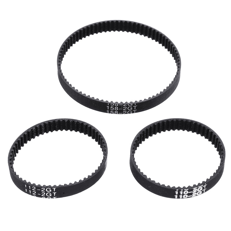 TWO TREES 6mm Width 110/112/158mm Length Closed Loop GT2 Rubber Timing Belt for 3D Printer