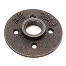 10pcs 3/4 Inch Black Malleable Iron Floor Flange Fitting Pipe NPT Antique Wall Flange Seat