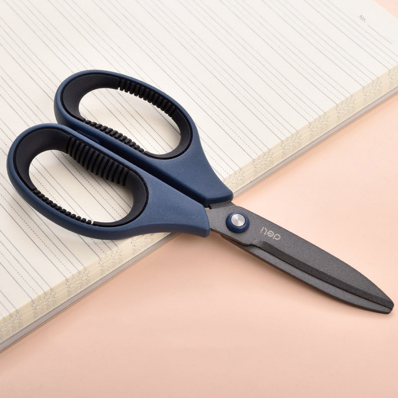 XIAOMI Ecosystem Deli Teflons Arc Scissors Coating Anti-adhesive Hand Craft Stainless Steel Office Cutting Tools Cutter 77753/77754