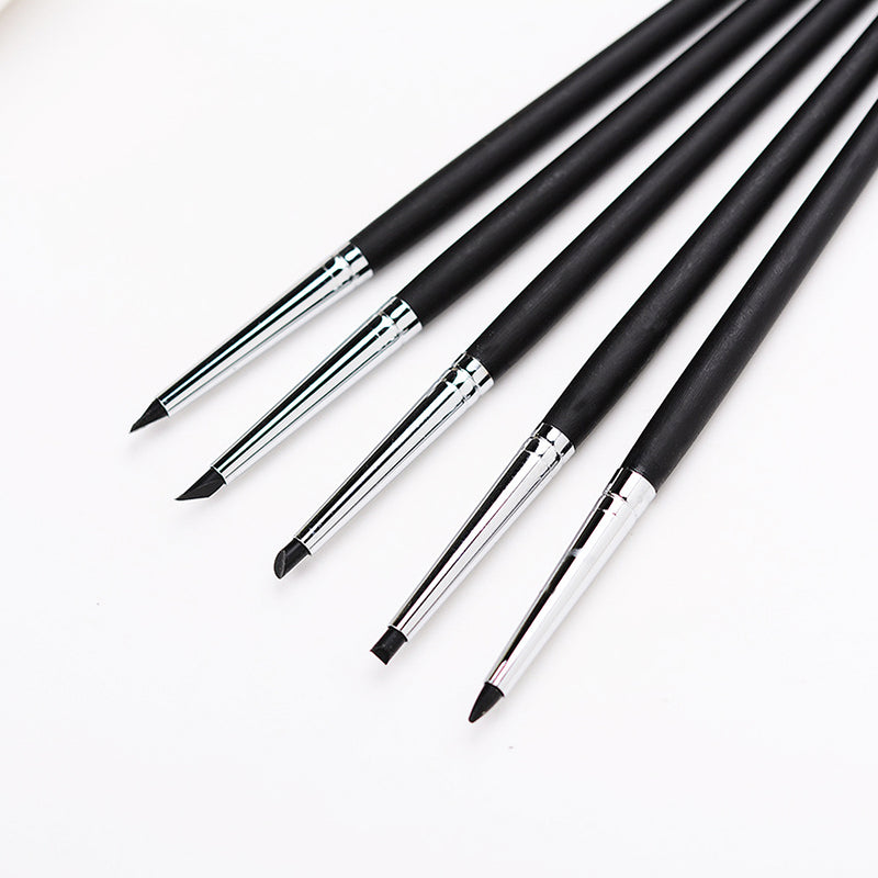 5Pcs Dental Adhesive Composite Resin Cement Porcelain Tooth Silicone Brush Pen Dental Tools