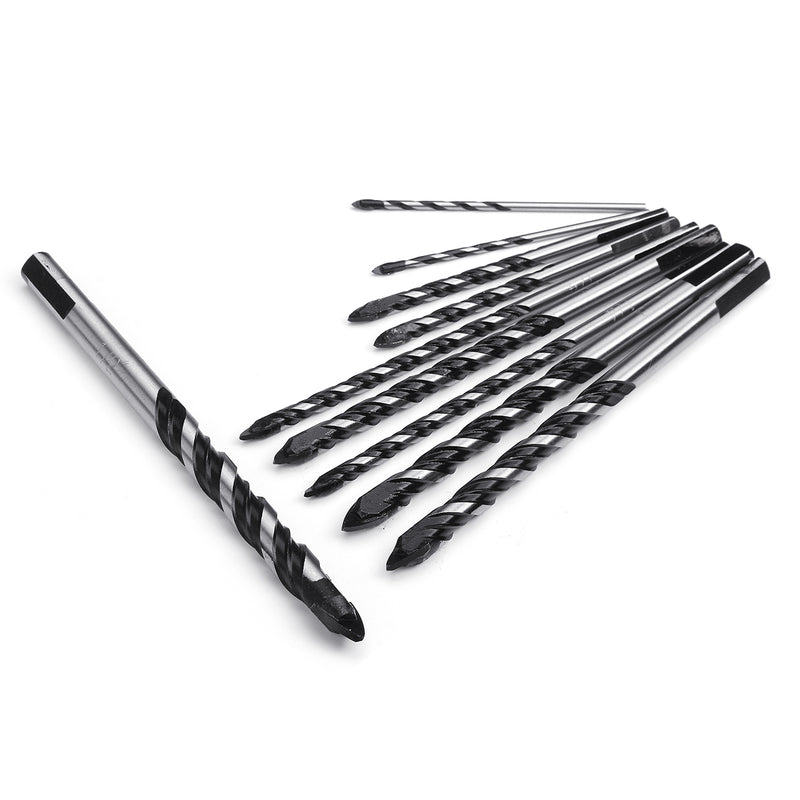 3-12mm Drill Bit Twist Spade Drill Triangle Bits for Ceramic Tile Concrete Glass Plank Tungsten Drill Bit