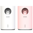 900ml Bear LED Ultrasonic USB Air Humidifier Low Noise Aroma Essential Oil Cool Steam Diffuser Anti-dry Burning