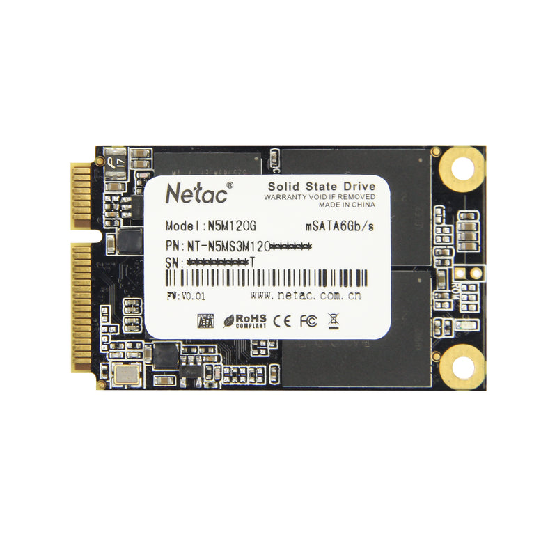 Netac SSD mSATA 60GB 120GB 240GB Solid Hard Drive MLC 6GB/S Max 501MB/S Read Speed Laptop Internal Solid State Drive For Computer PC