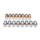 2*4mm 1M Black/Red/Yellow PTFE Tube with 8Pcs PC4-M10 + 8Pcs PC4-M6 Pneumatic Connector Kit for 3D Printer