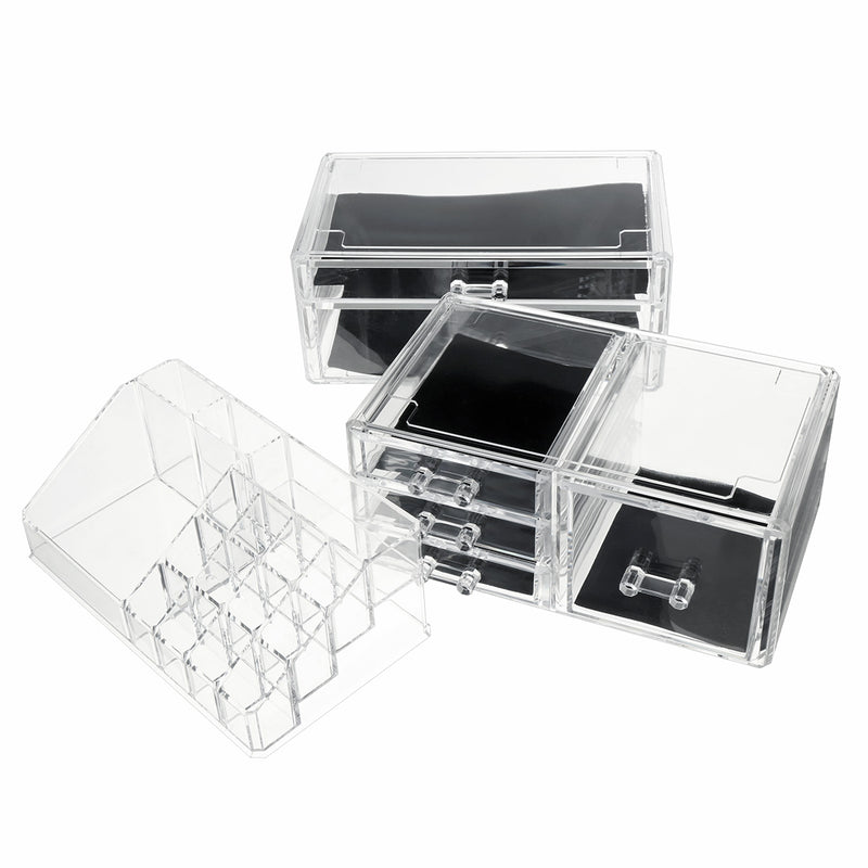 24*15*30cm Acrylic Injection Molding Processing Cosmetic Organizer Storage Rack DIY Desktop Finishing Box