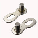 Two Durable Silver Bicycle Chain KMC Magic Buckle of 6-7-8-9-10 Speed Button