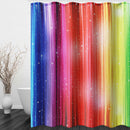 79''x71'' Rainbow Colorful Pattern Waterproof Polyester Shower Curtains with 12 Hooks