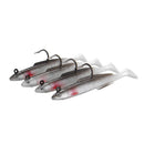 ZANLURE 4pcs 10gSuper Solid / Holo Sandeels - Cod Bass Wrasse Ling Sea Fishing Lure Baits