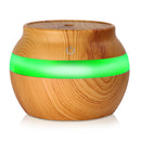 Wood Essential LED O il Ultrasonic Aroma Aromatherapy Diffuser Air Humidifier Purifier