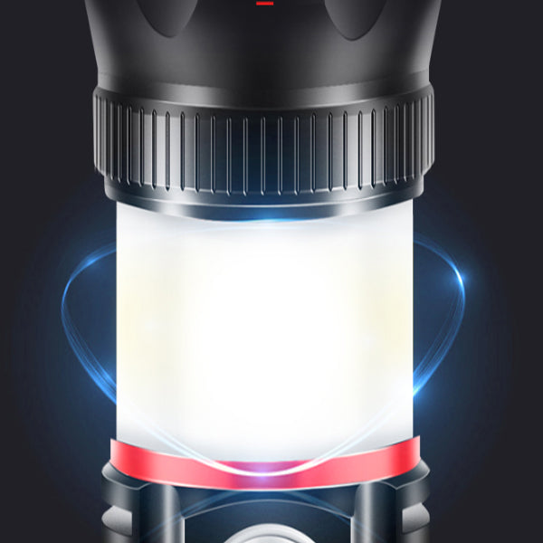 WARSUN 528 T6 USB Rechargeable Flashlight Zoomable Flashlight COB Work Light Surrounding Light Tail Strong Magnetic Work Lamp Camping Hunting Travel Emergency Lantern