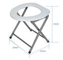 Folding Commode Portable Toilet Seat Porta Potty and Commode Chair - Comfort Chair Perfect for Camping, Hiking, Trips, Construction Sites