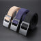 ZANLURE 120cm Adjustable Canvas Tactical Belt Leisure Waist Belts with Zinc Alloy Buckle