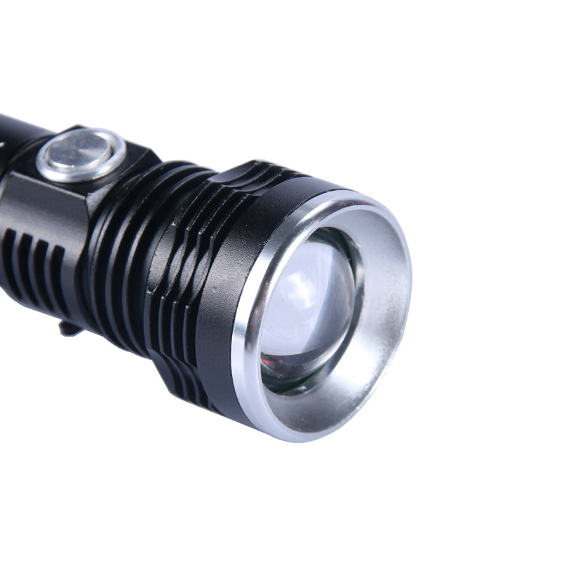 SKYWOLFEYE 16340 Battery Flashlight 4 Modes 300 Lumens LED Work Light USB Rechargeable Emergency Lantern UV Violet Light