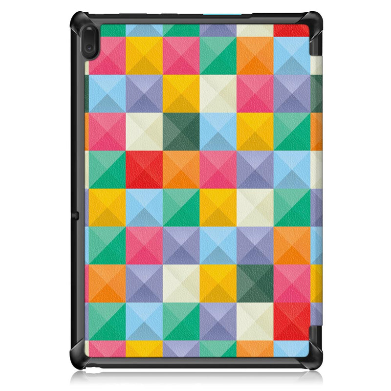 Tri-Fold Printing Tablet Case Cover for Lenovo Tab E10 Tablet - Cubicity