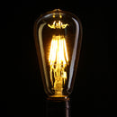 E27 ST64 6W Golden Cover Dimmable Edison Retro Vintage Filament COB LED Bulb Light Lamp AC110/220V