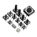 Total 1200pcs Tactile Tact Mini Push Button Switch Packet Micro Switch Bags 12 Types Each 100pcs