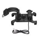 3.5-6inch Mobile Phone Holder Bracket USB Charger Motorcycle Mirror Mount