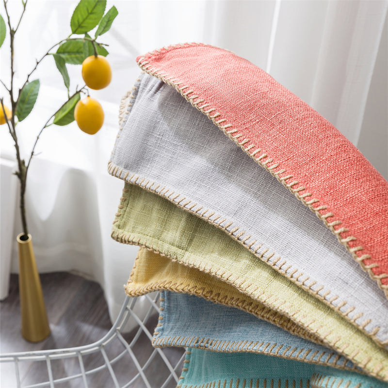 Linen Throw Pillow Case Cushion Cover Seat Sofa Waist Case Home Bedroom Decoration