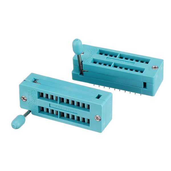 2pcs IC Lock Seat Zif Socket Test Universal zif Sockets 20Pin