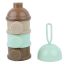Portable 3 Tiers Baby Kids Milk Powder Storage Box Safe Food Formula Dispenser