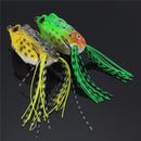 ZANLURE 5Pcs 6CM Large Frog Topwater Fishing Lure Crankbaits Hooks Bass Bait Tackle