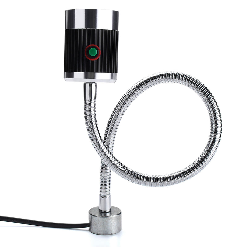 6W 110-220V LED Machine Working Light Gooseneck Magnetic Base Switch Lamp CNC Machine Tool Lamp