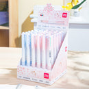 Deli S311 6 Pcs/set Press Type Ballpoint Pens Signing Pen Office School Students Stationery Pen