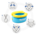 Potty Training Seat Cute Banana Toilet Seat Trainer Portable Foldable Potty for Kids Boys Girls Children Toddlers Max Load 50kg
