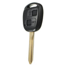 2 Button Remote Key FOB Case Shell With Keychain For Toyota Yaris Core Hatchback