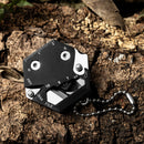 VOLKEN EDC Multi-Function Coin Folding Knife Kitchen Outdoor Survival Kit Tols Hiking Camping Knife