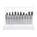 20pcs Solid Carbide Rotary Burrs Drill Bit Tungsten Steel Double Cut Grinder Shank Rotary File
