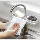 Plastic Sink Tap Faucet Storage Holder Rack Bathroom Kitchen Sponge Shelf Drain Shelf
