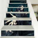 Miico LT005 Halloween Sticker 3D Stair Stickers Removable Self-adhesive Wall Floor Decals Wall Stickers