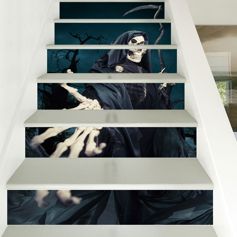 Miico LT005 Halloween Sticker 3D Stair Stickers Removable Self-adhesive Wall Floor Decals Wall Stickers