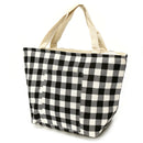 KCASA KC-BCH04 Cotton Linen Zipper Insulated Cooler Lunch Tote Bag Lady Handbag Food Organizer