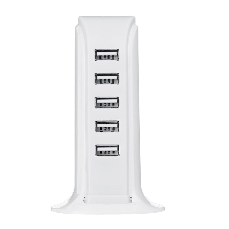 5 Port 4A USB Desktop Charger Quick Charging Station ABS Stand Charger