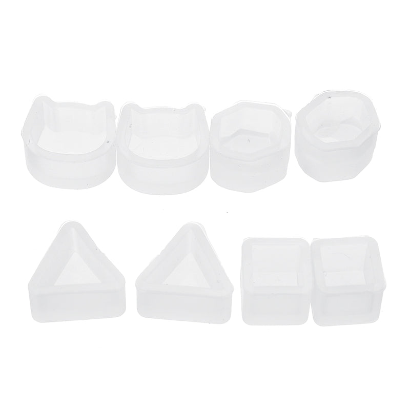83Pcs DIY Silicone Molds Making Jewelry Pendant Resin Casting Mould Tool W/ Bag