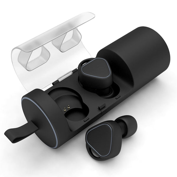 [True Wireless] Mini Dual bluetooth Earphones Double Stereo Bass Headphones with Charging Box