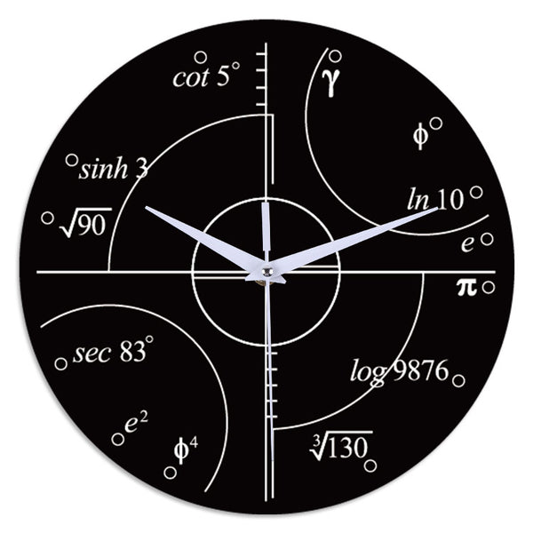 Emoyo ECY063 Creative Mathematics Wall Clock 3D Wall Clock For Home Office Decorations A