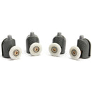 8Pcs Upper And Bottom Shower Door Rollers Runners Set Replacement Parts Glass Wheels Pulleys Guides