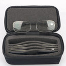 KCASA +2.50 Half-frame Bifocals Reading Glasses Unisex Eyeglasses W/ 4 Pairs of Bifocals Lenes + 1 Pair of Sunglasses Lens + Screwdirver + Glasses Cloth