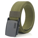 AWMN 120cm x 3.8cm Men Military Tactical Belt Adjustable Nylon Casual Belt Waist Belt With Zinc Alloy Buckle