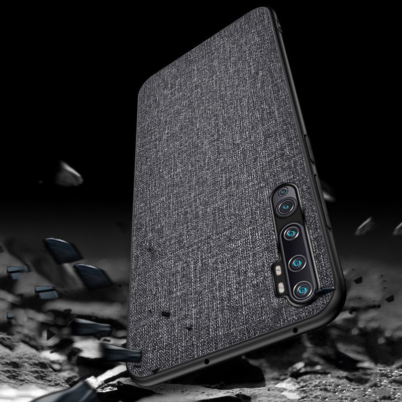 Bakeey Luxury Cotton Cloth Shockproof Protective Case for Xiaomi Mi Note 10 / Xiaomi Mi Note 10 Pro / Xiaomi Mi CC9 Pro
