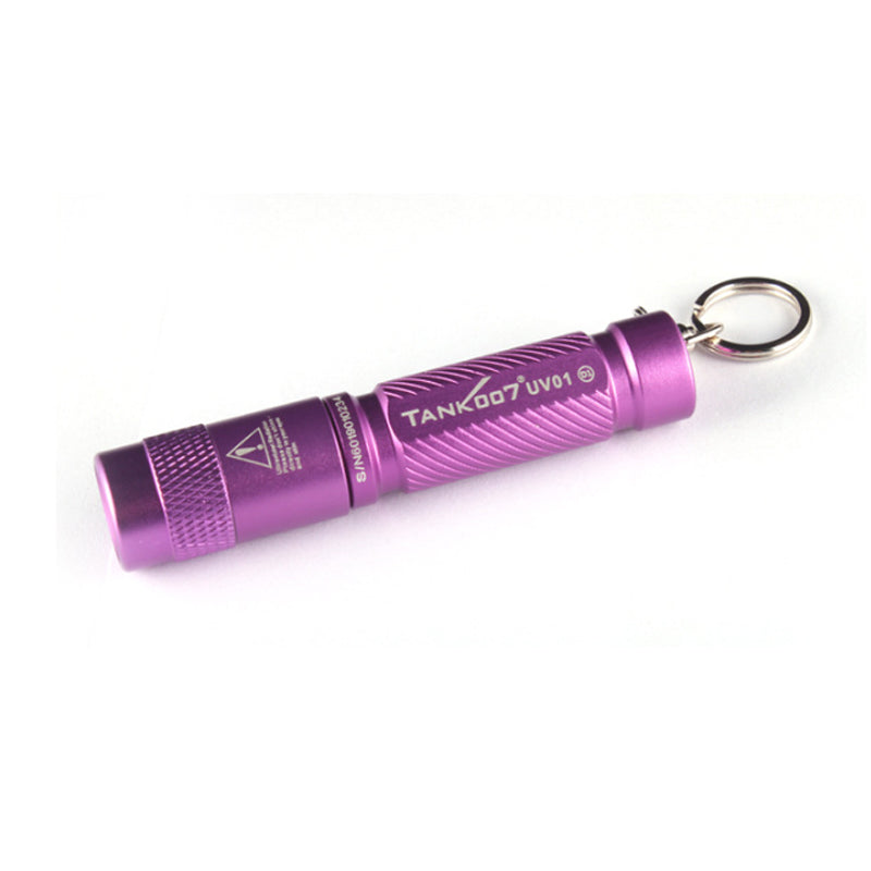 TANK007 E09 EDC AAA Flashlight UV Violet Mini LED Light Money Check Lamp Keychain Light MIni Torch