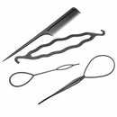 Professional Hair Braid Tool Twist Styling Clip Stick Bun Maker Comb DIY Accessories